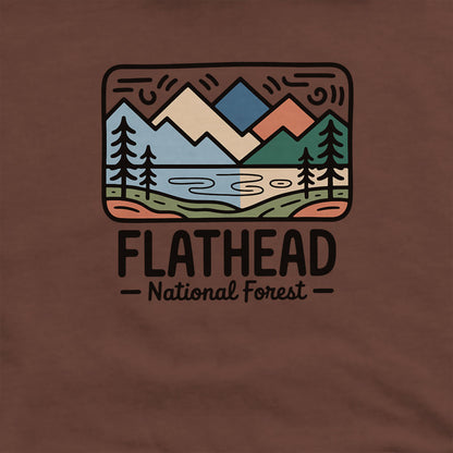 Flathead National Forest Hoodie Adventure and Outdoors Themed Hoodie