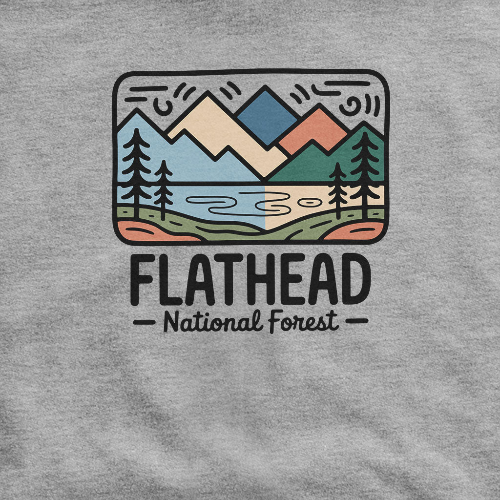 Flathead National Forest Hoodie Adventure and Outdoors Themed Hoodie