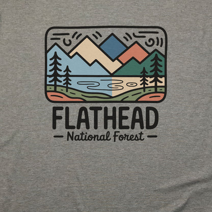 Flathead National Forest T-Shirt Adventure and Outdoors Themed T-Shirt