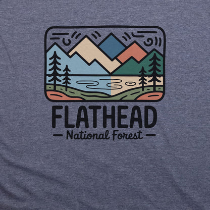 Flathead National Forest T-Shirt Adventure and Outdoors Themed T-Shirt