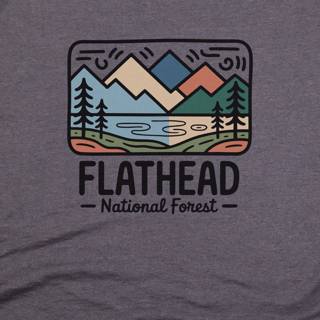 Flathead National Forest T-Shirt Adventure and Outdoors Themed T-Shirt