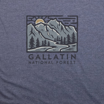 Gallatin National Forest T-Shirt Adventure and Outdoors Themed T-Shirt