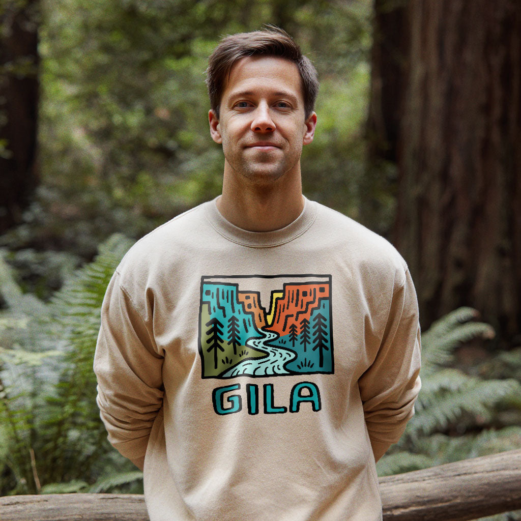 Gila National Forest Crewneck Sweatshirt Adventure and Outdoors Themed Sweatshirt