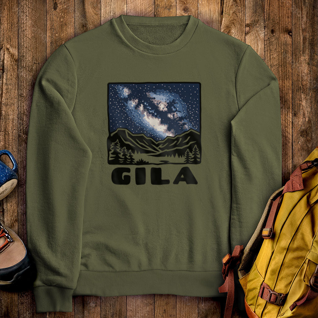 Gila National Forest at Night Crewneck Sweatshirt