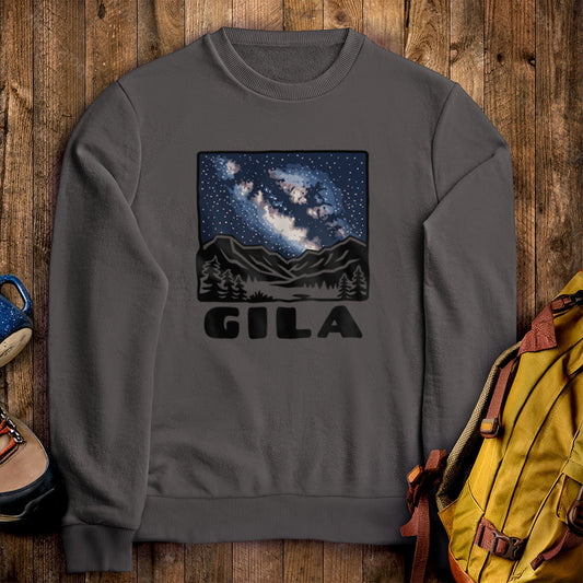 Gila National Forest at Night Crewneck Sweatshirt