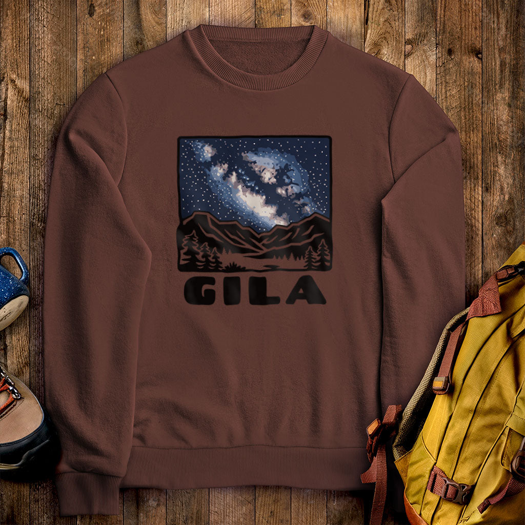 Gila National Forest at Night Crewneck Sweatshirt