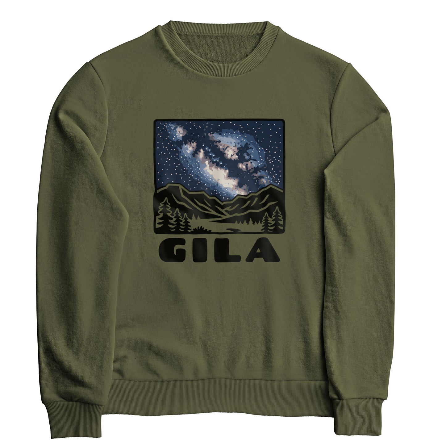 Gila National Forest at Night Crewneck Sweatshirt