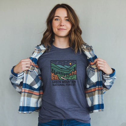 Green Mountain National Forest T-Shirt Adventure and Outdoors Themed T-Shirt