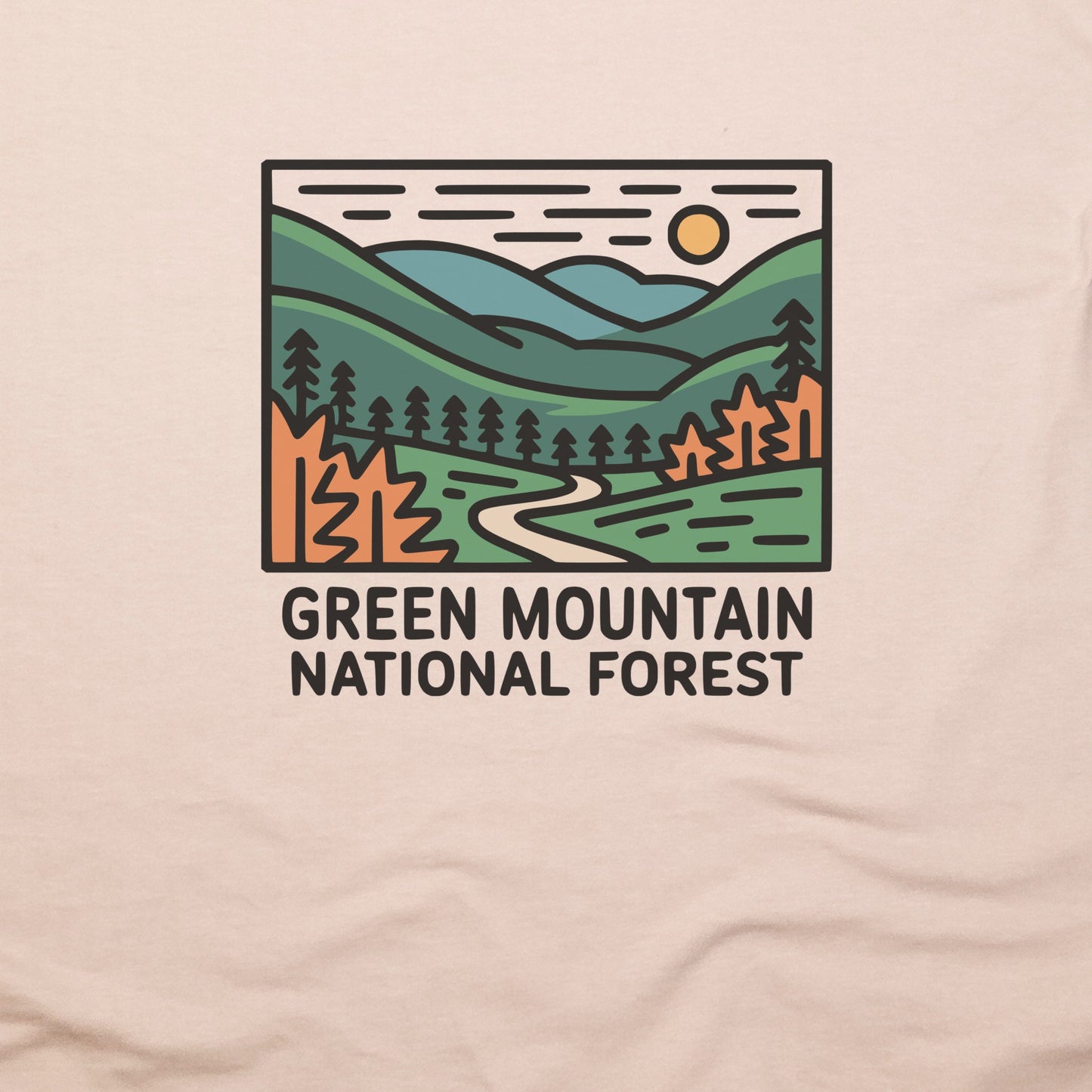 Green Mountain National Forest T-Shirt Adventure and Outdoors Themed T-Shirt