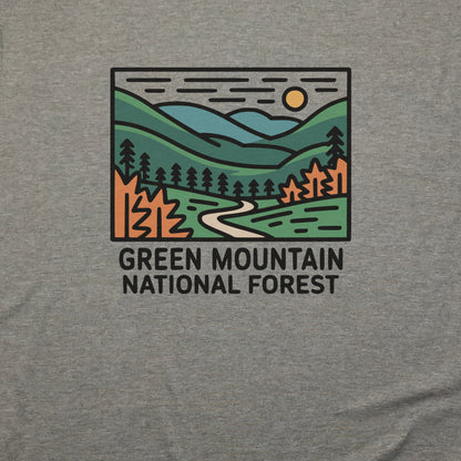 Green Mountain National Forest T-Shirt Adventure and Outdoors Themed T-Shirt