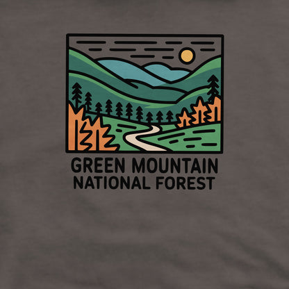 Green Mountain National Forest Crewneck Sweatshirt Adventure and Outdoors Themed Sweatshirt