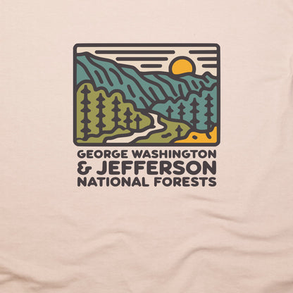 George Washington and Jefferson National Forests T-Shirt Adventure and Outdoors Themed T-Shirt