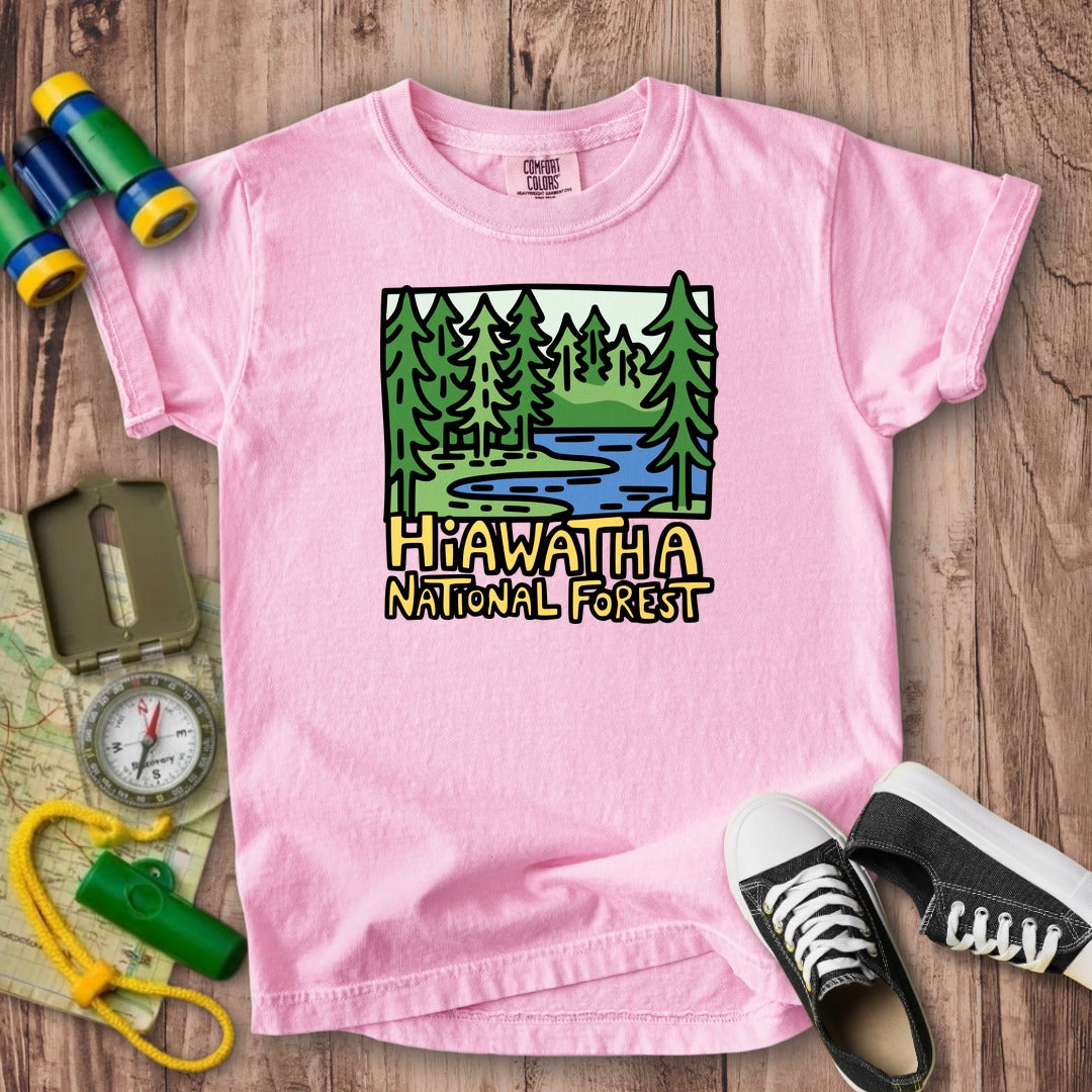 Hiawatha National Forest Kids Cotton T-Shirt