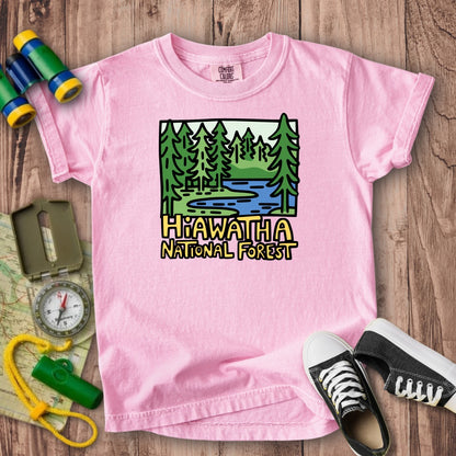Hiawatha National Forest Kids Cotton T-Shirt