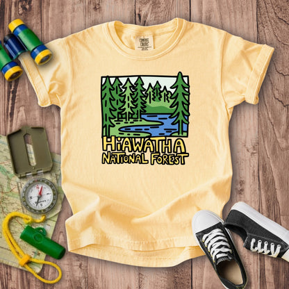 Hiawatha National Forest Kids Cotton T-Shirt
