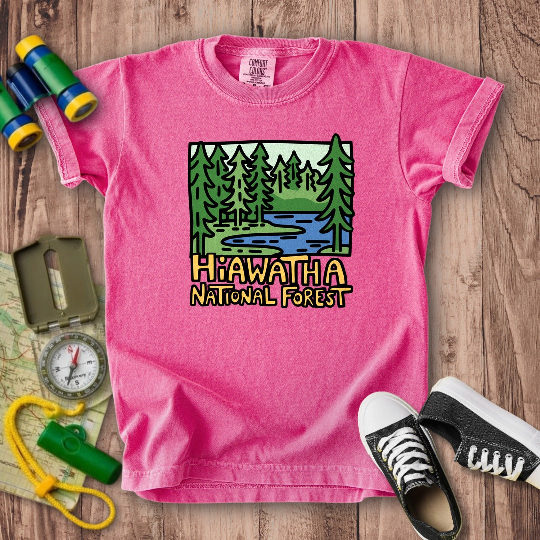Hiawatha National Forest Kids Cotton T-Shirt