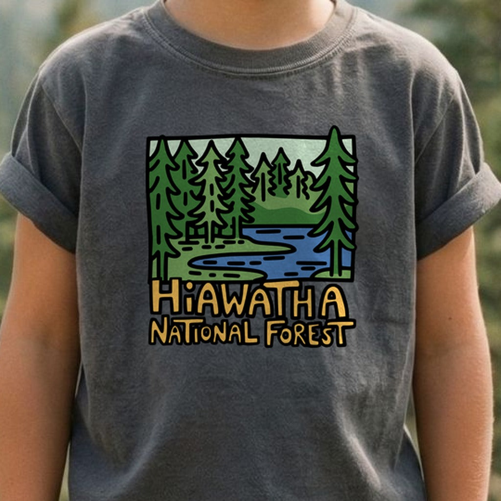 Hiawatha National Forest Kids Cotton T-Shirt