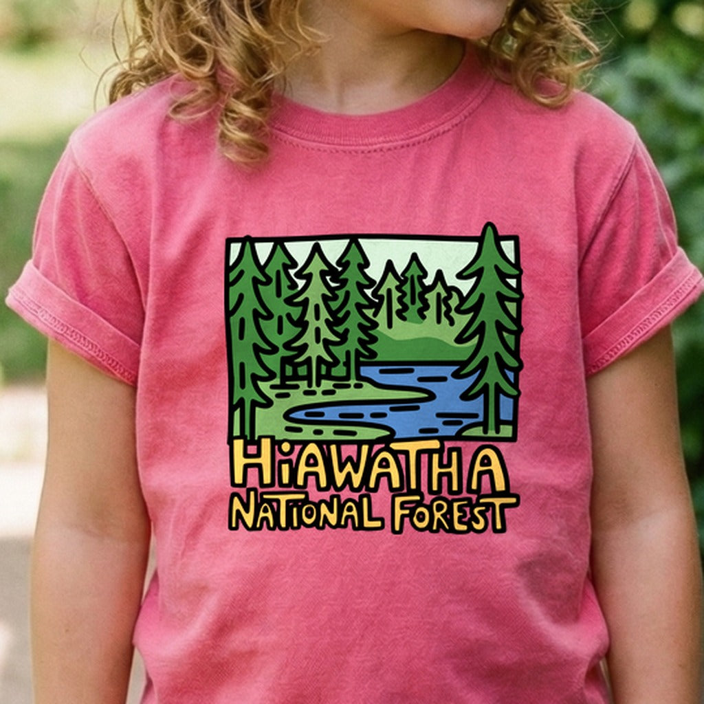 Hiawatha National Forest Kids Cotton T-Shirt