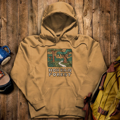 Hoh Rain Forest Hoodie Mustard Adventure and Outdoors Themed Hoodie