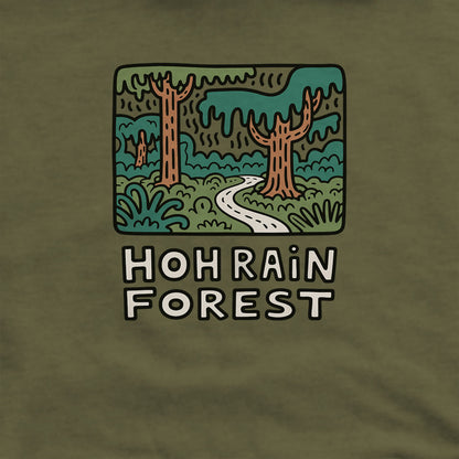 Hoh Rain Forest Hoodie Adventure and Outdoors Themed Hoodie