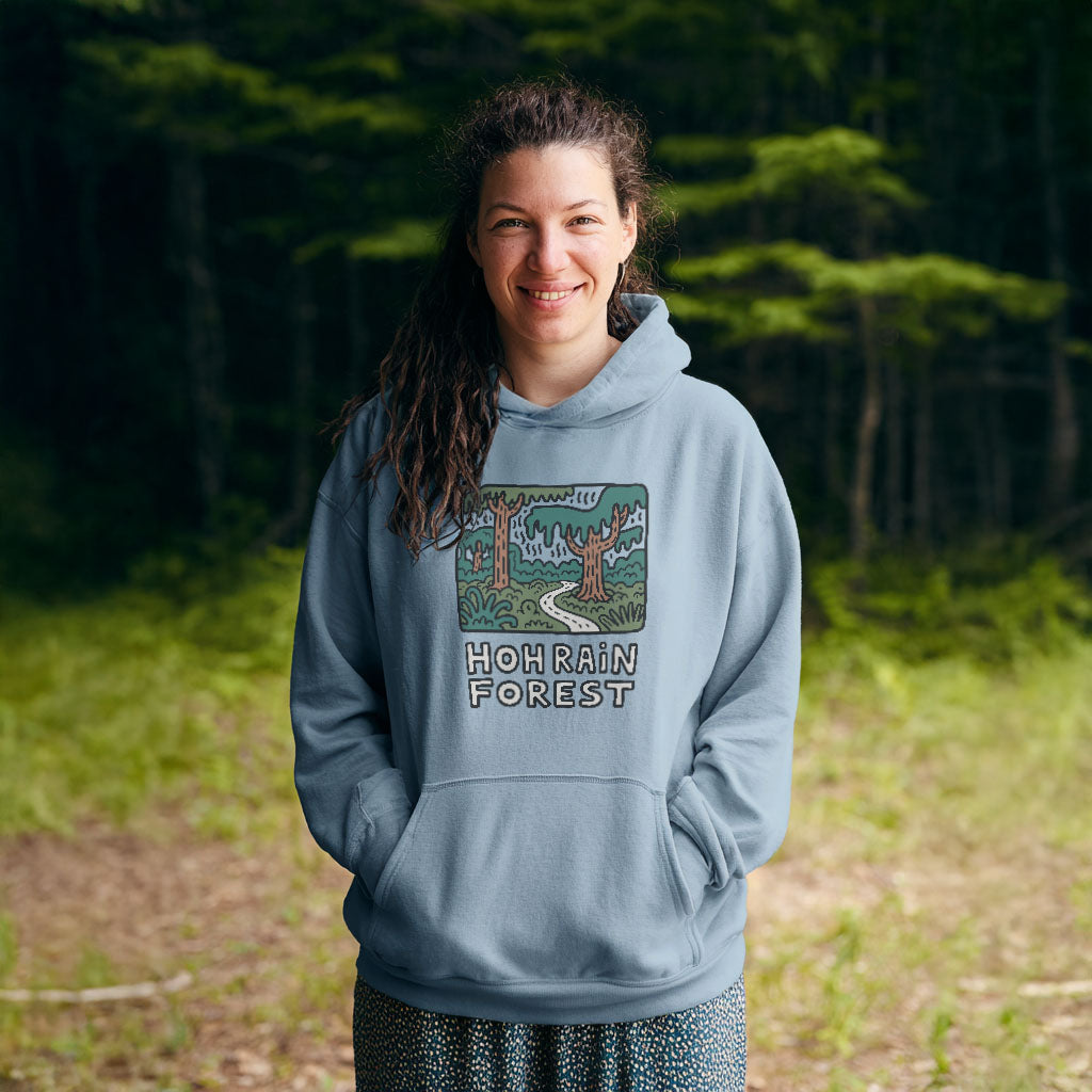 Hoh Rain Forest Hoodie Adventure and Outdoors Themed Hoodie