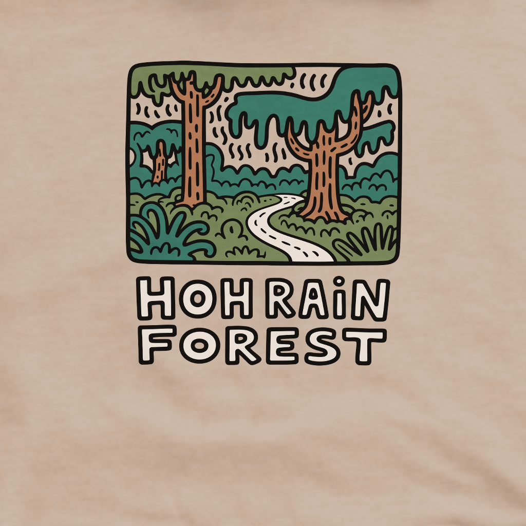 Hoh Rain Forest Crewneck Sweatshirt Adventure and Outdoors Themed Sweatshirt