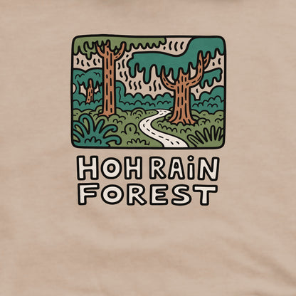 Hoh Rain Forest Crewneck Sweatshirt Adventure and Outdoors Themed Sweatshirt