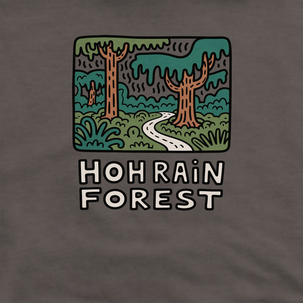 Hoh Rain Forest Crewneck Sweatshirt Adventure and Outdoors Themed Sweatshirt