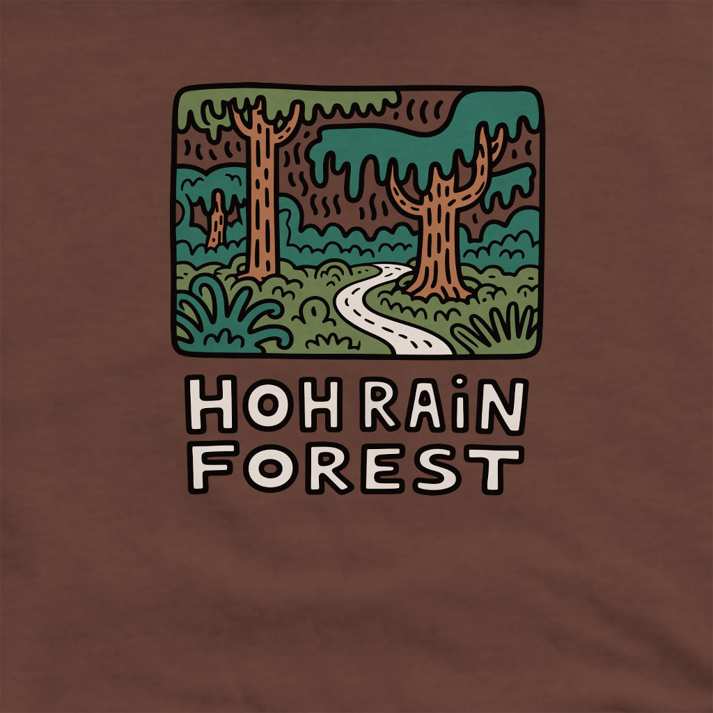 Hoh Rain Forest Crewneck Sweatshirt Adventure and Outdoors Themed Sweatshirt