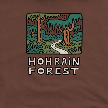 Hoh Rain Forest Crewneck Sweatshirt Adventure and Outdoors Themed Sweatshirt