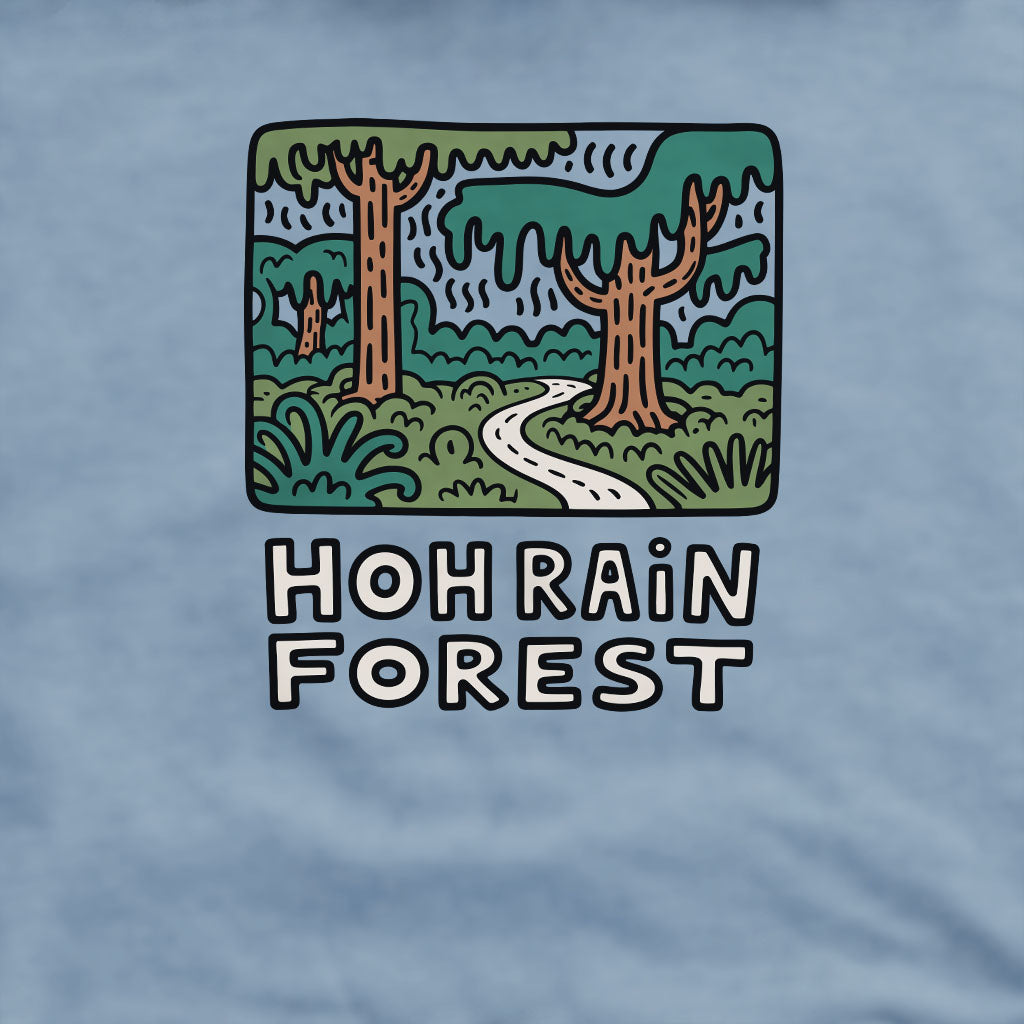 Hoh Rain Forest Crewneck Sweatshirt Adventure and Outdoors Themed Sweatshirt
