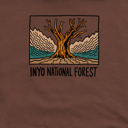 Inyo National Forest Crewneck Sweatshirt Adventure and Outdoors Themed Sweatshirt