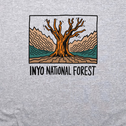 Inyo National Forest Crewneck Sweatshirt Adventure and Outdoors Themed Sweatshirt