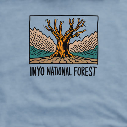 Inyo National Forest Crewneck Sweatshirt Adventure and Outdoors Themed Sweatshirt