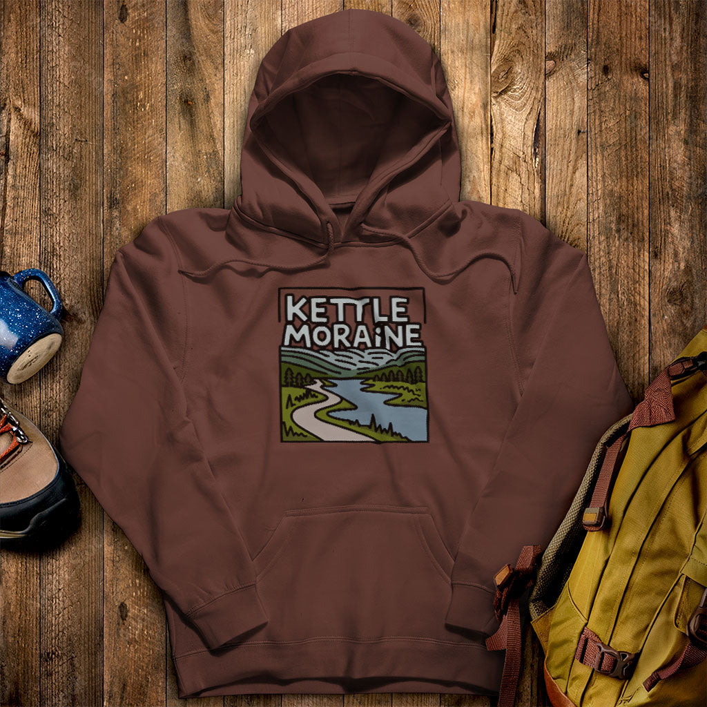 Kettle Moraine State Forest Hoodie Cocoa Adventure and Outdoors Themed Hoodie