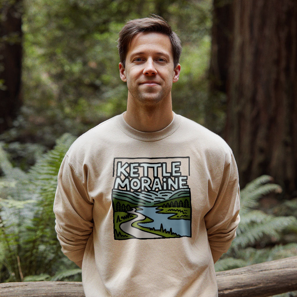 Kettle Moraine State Forest Crewneck Sweatshirt Adventure and Outdoors Themed Sweatshirt