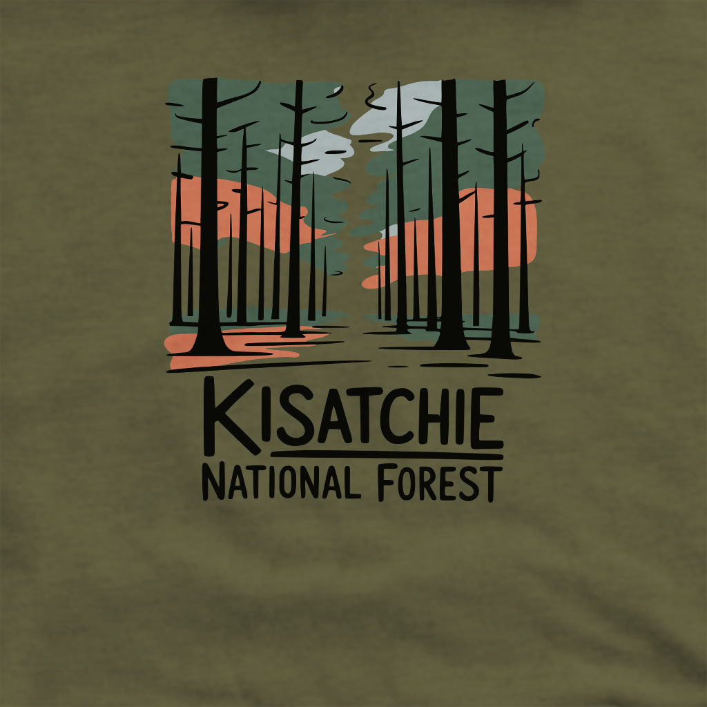 Kisatchie National Forest Crewneck Sweatshirt Adventure and Outdoors Themed Sweatshirt