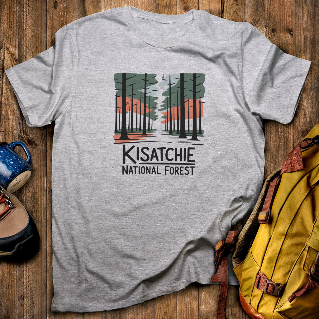 Kisatchie National Forest T-Shirt Sport Grey Adventure and Outdoors Themed T-Shirt