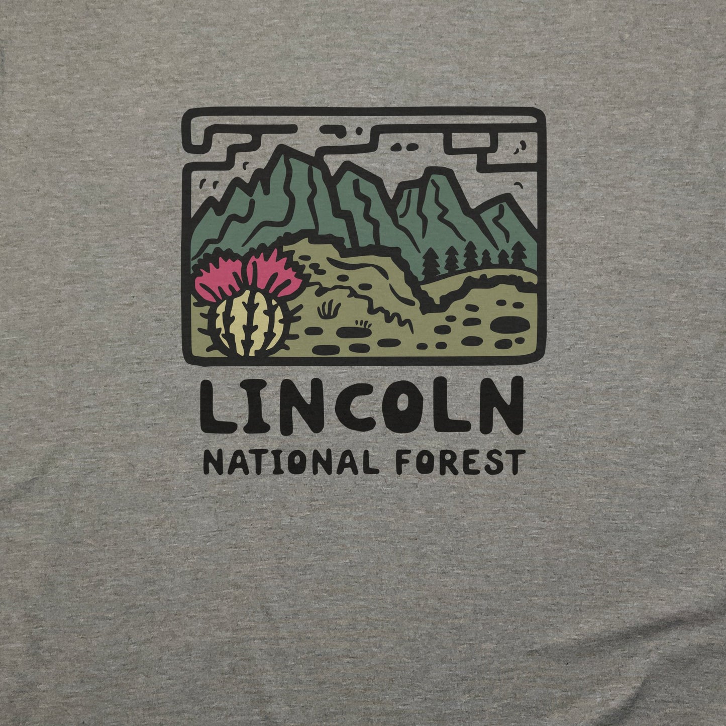 Lincoln National Forest T-Shirt Adventure and Outdoors Themed T-Shirt