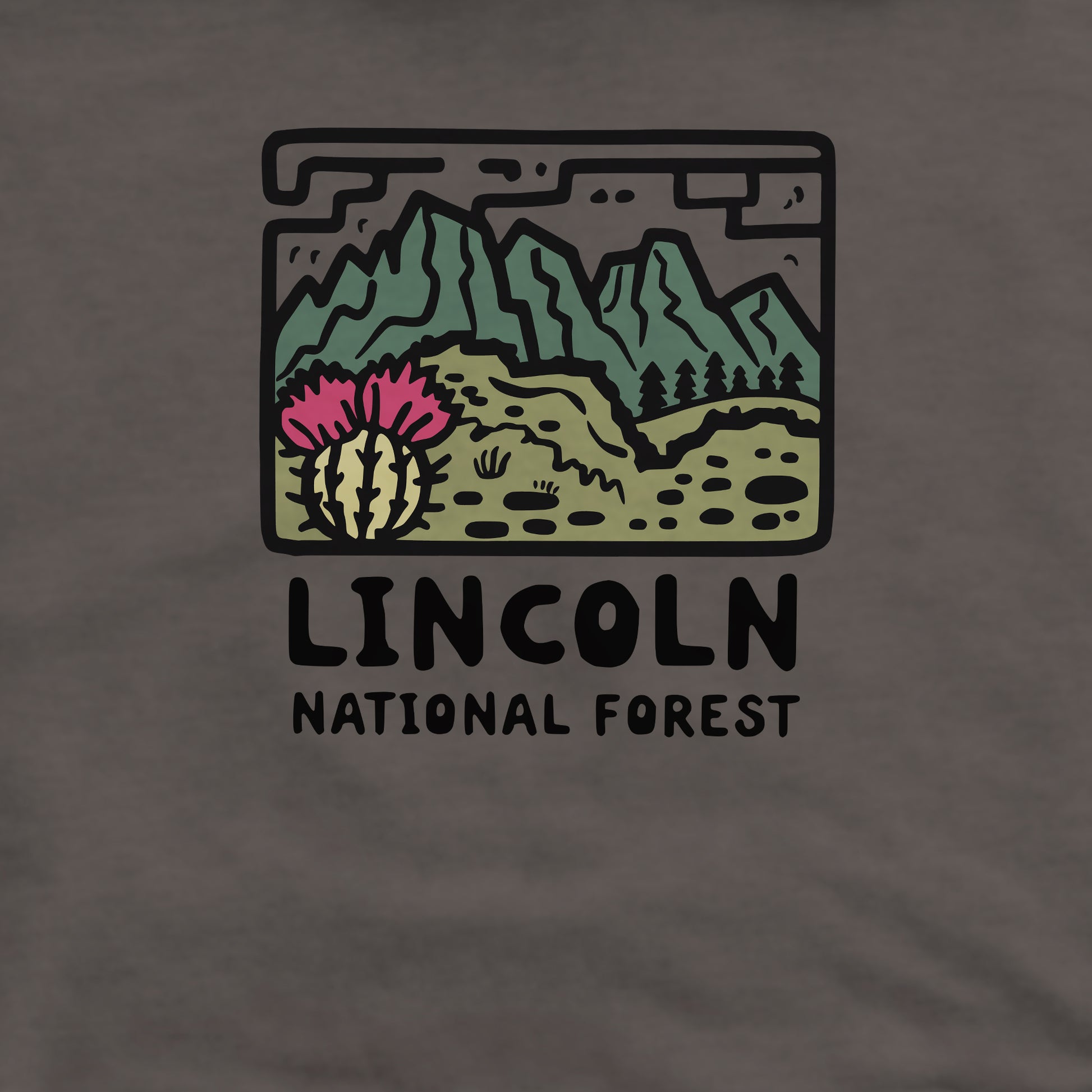 Lincoln National Forest Crewneck Sweatshirt Adventure and Outdoors Themed Sweatshirt