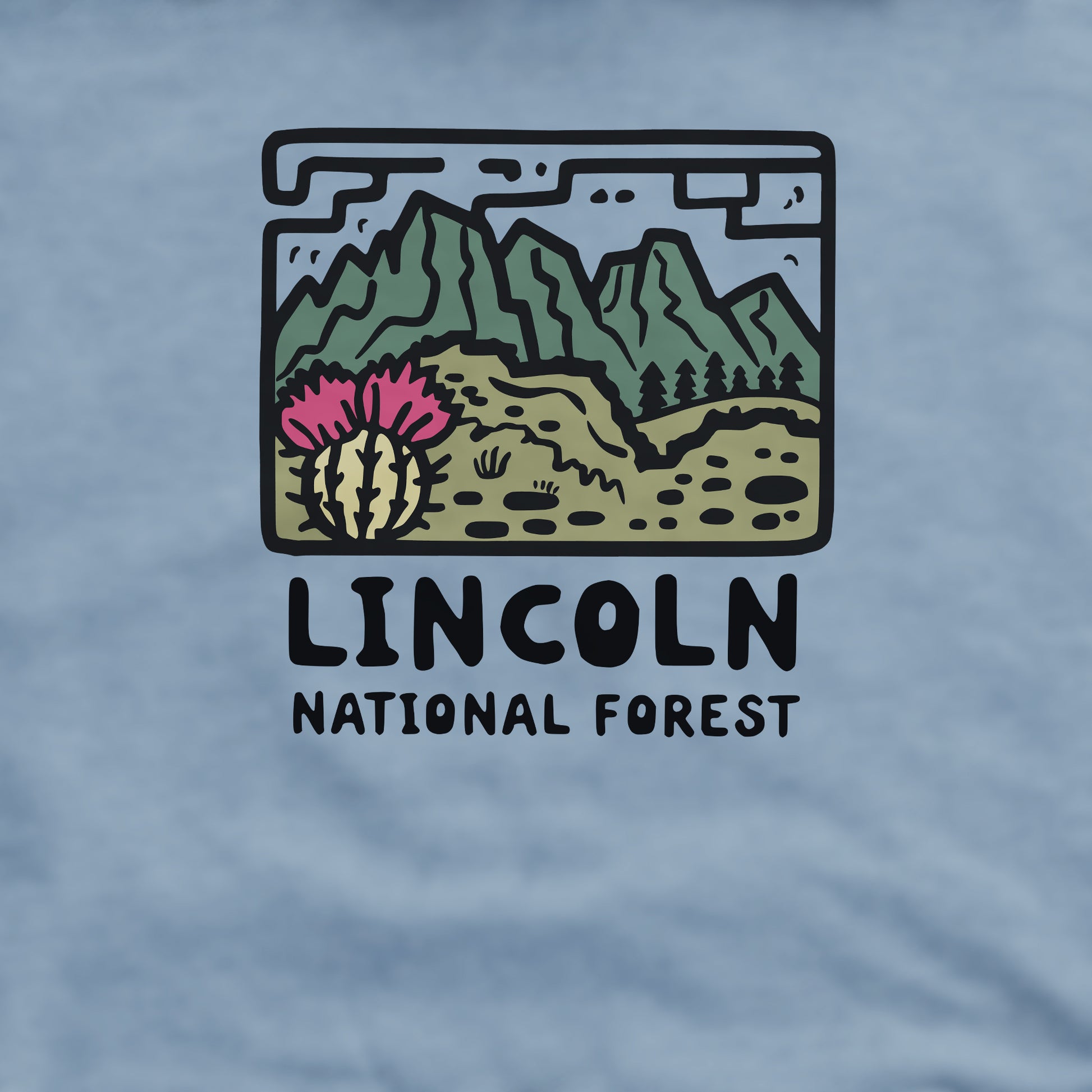 Lincoln National Forest Crewneck Sweatshirt Adventure and Outdoors Themed Sweatshirt