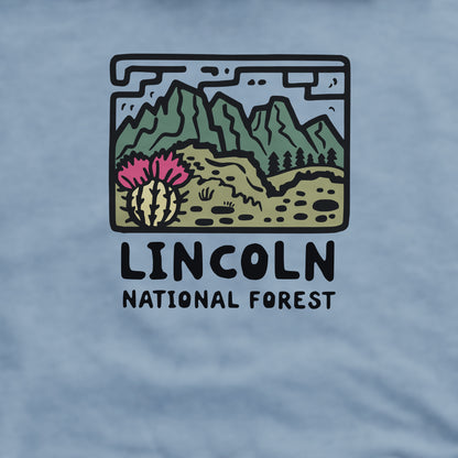 Lincoln National Forest Crewneck Sweatshirt Adventure and Outdoors Themed Sweatshirt
