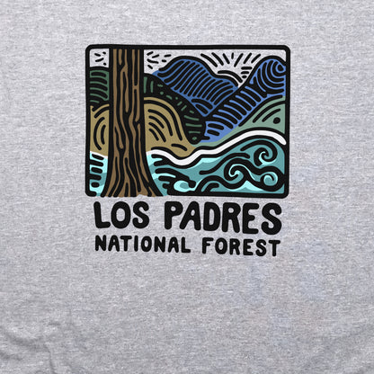 Los Padres National Forest Crewneck Sweatshirt Adventure and Outdoors Themed Sweatshirt