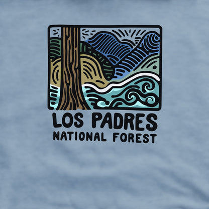 Los Padres National Forest Crewneck Sweatshirt Adventure and Outdoors Themed Sweatshirt