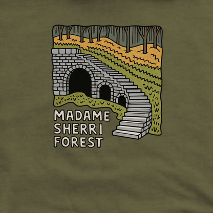 Madame Sherri Forest Crewneck Sweatshirt Adventure and Outdoors Themed Sweatshirt