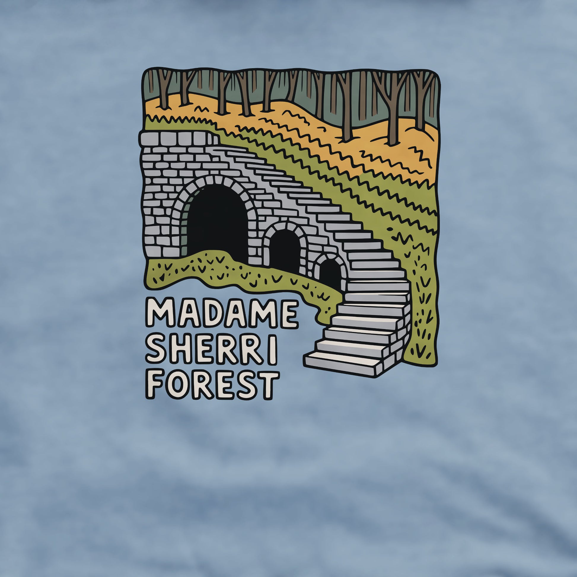 Madame Sherri Forest Crewneck Sweatshirt Adventure and Outdoors Themed Sweatshirt