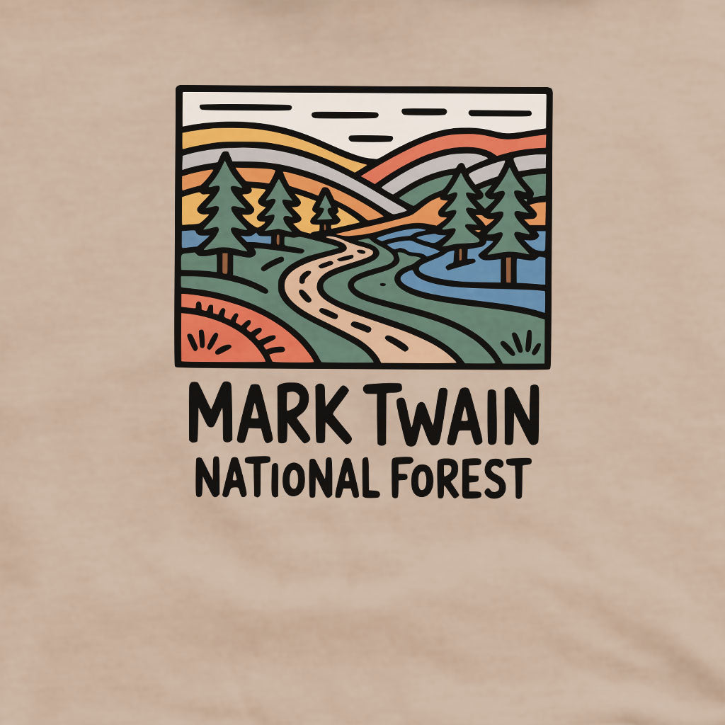 Mark Twain National Forest Crewneck Sweatshirt Adventure and Outdoors Themed Sweatshirt