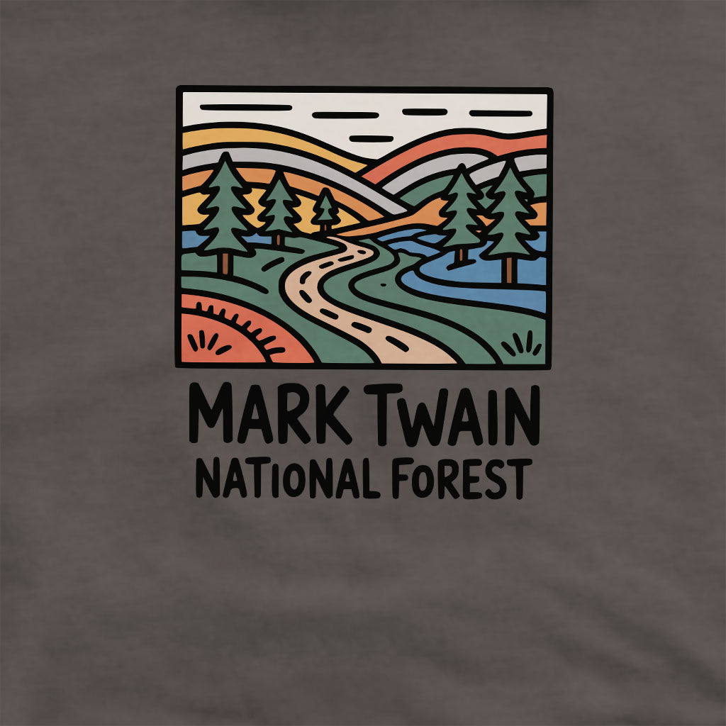Mark Twain National Forest Crewneck Sweatshirt Adventure and Outdoors Themed Sweatshirt