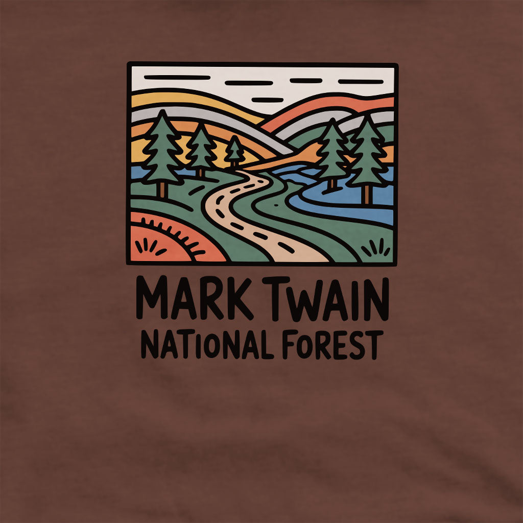 Mark Twain National Forest Crewneck Sweatshirt Adventure and Outdoors Themed Sweatshirt