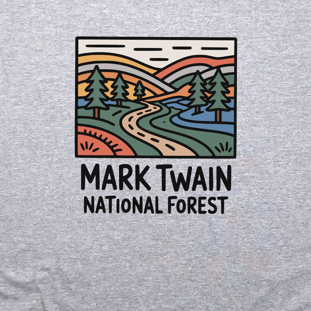 Mark Twain National Forest Crewneck Sweatshirt Adventure and Outdoors Themed Sweatshirt